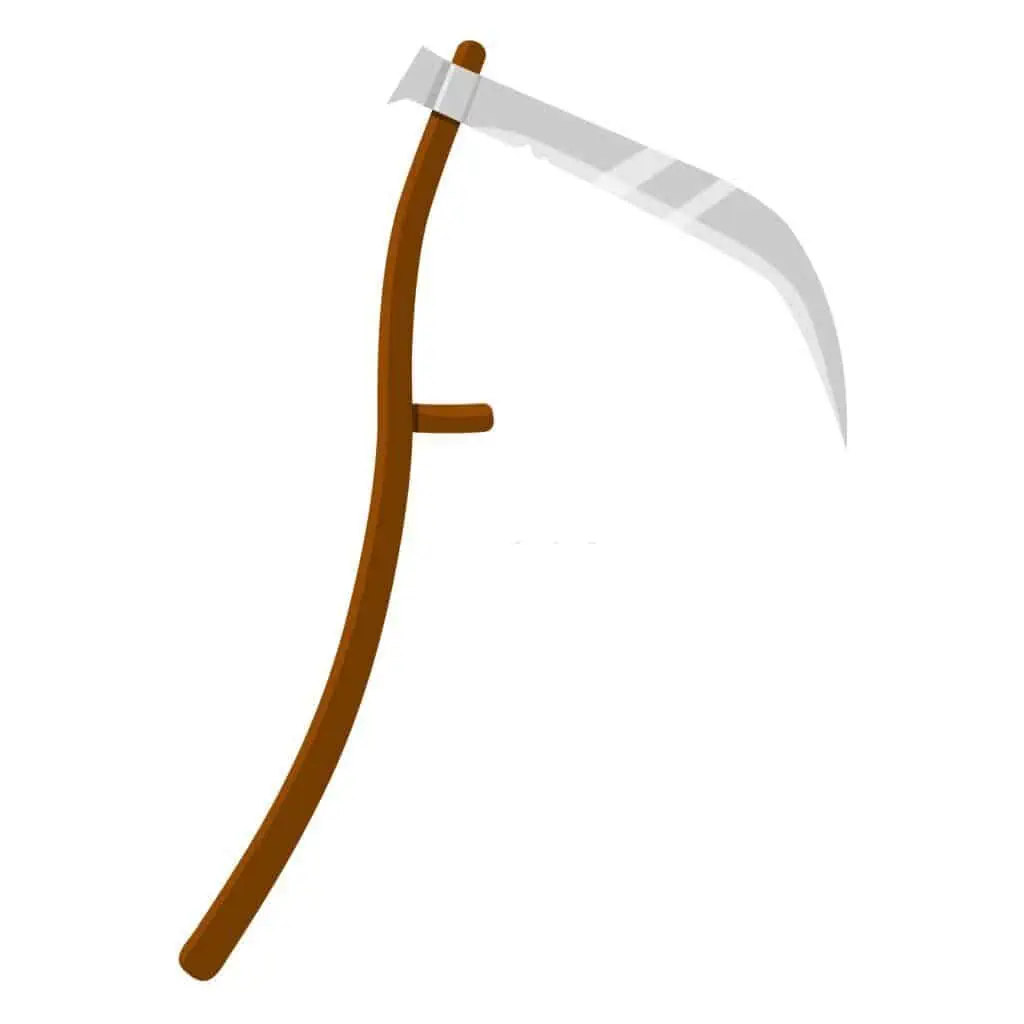 wooden scythe