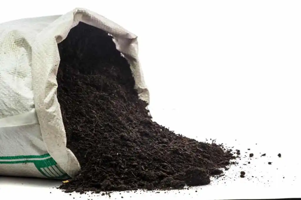 Organic manure in the sack